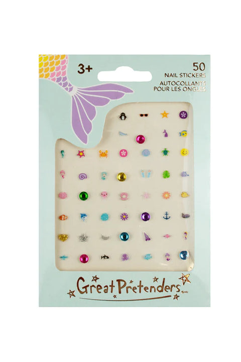 Mermaid Nail Stickers, 50pcs