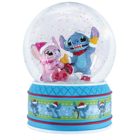 Globe eau de Noël - Stitch et Angel