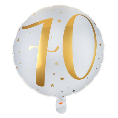 Ballon alu étincelant Gold - 70 ans (18")