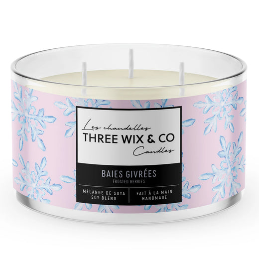 Chandelle Baies givrées - Three Wix And Co