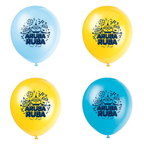 Latex Balloons - Minions (8/pkg)