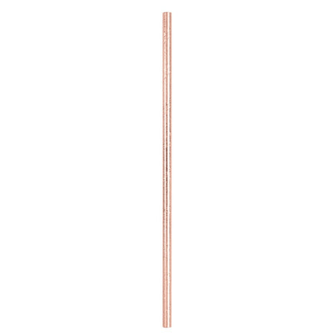 Foil Rose Gold Paper Straws 10ct