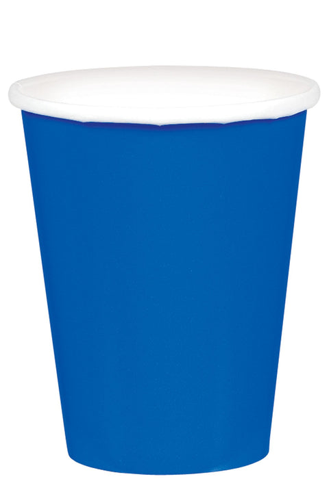 Verres en carton 9oz (20/pqt) - Bright Royal Blue