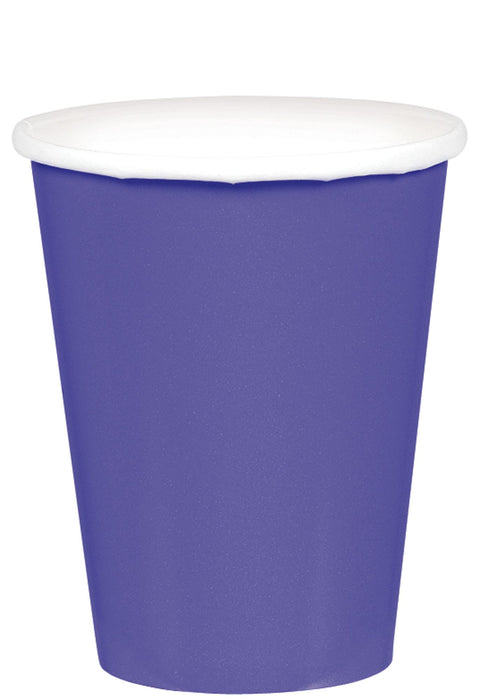 Verres en carton 9oz (20/pqt) - Violet