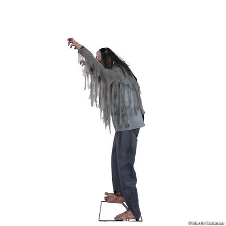 Animated Light-Up Jack & Jill Zombie Halloween Decoration - 6 ft
