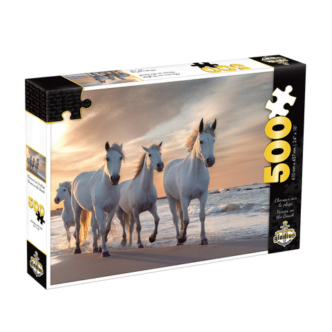 Horses on the beach - Puzzle 500pcs