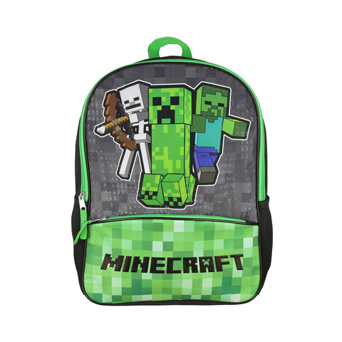 Minecraft Characters Kids 16" Backpack