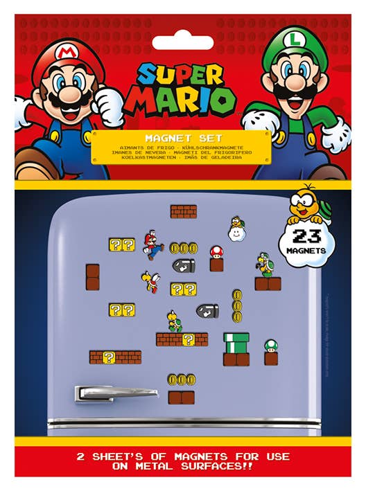 Set of 23 Super Mario magnets