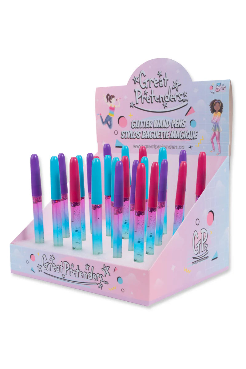 Glitter stick pens