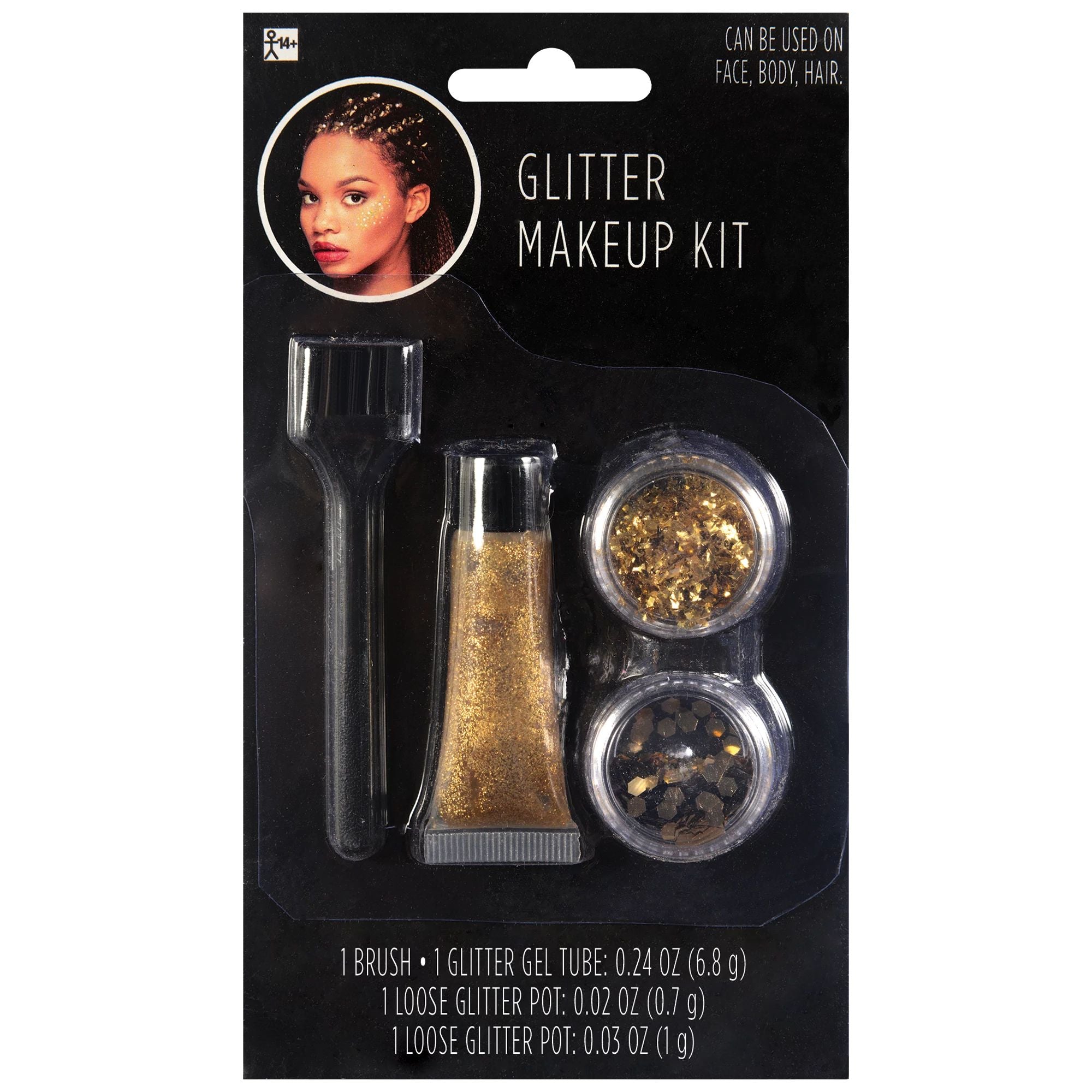 Kit Glitter avec Applicateur Doré