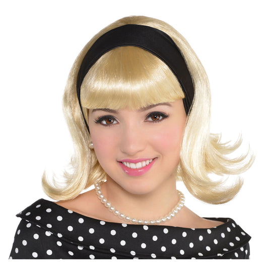 Perruque blonde des années 50