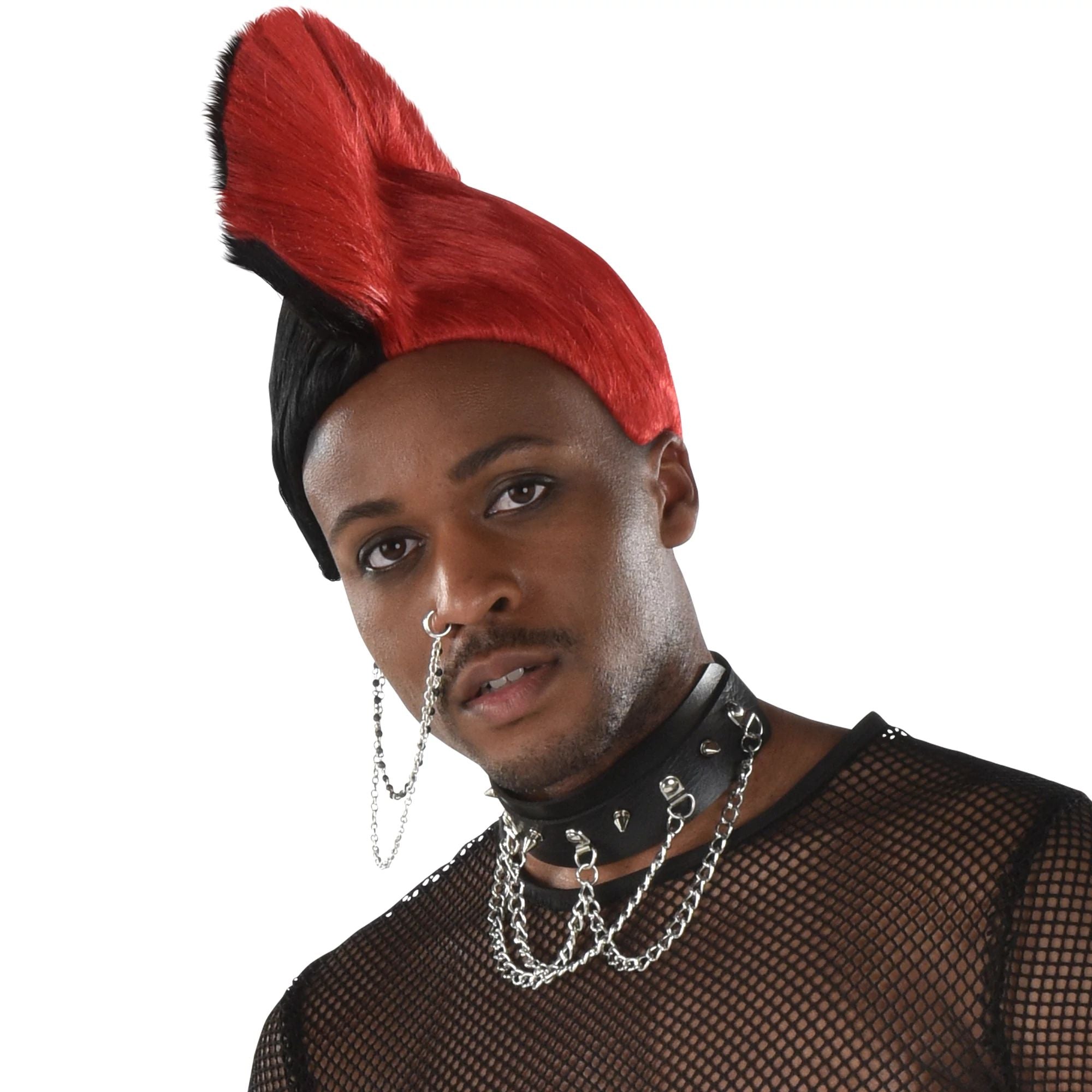 Perruque mohawk colorée