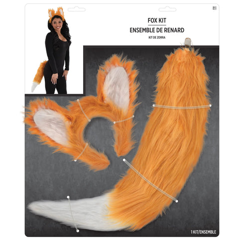 Fur fox ears and tail set - Adult