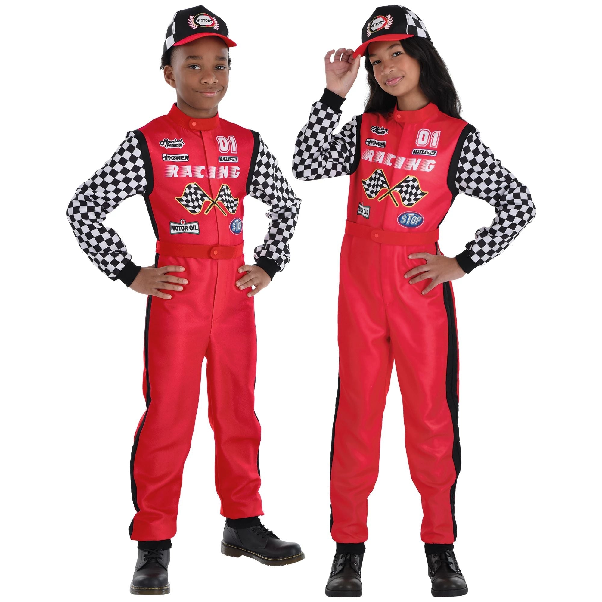 Costume de pilote de voiture de course unisexe - Enfant