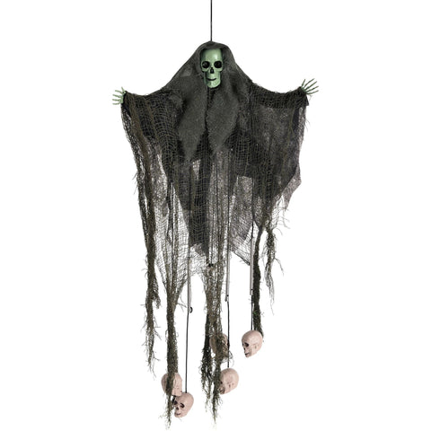 Mutated Forest Skull Wind Chime Hanging Decoration