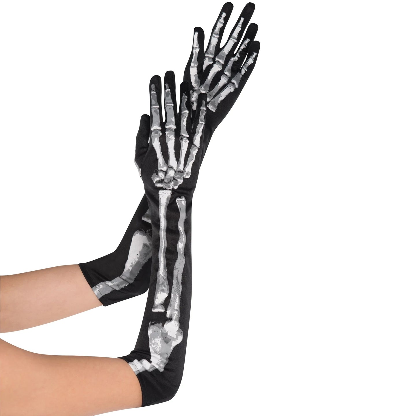 Longs gants squelette