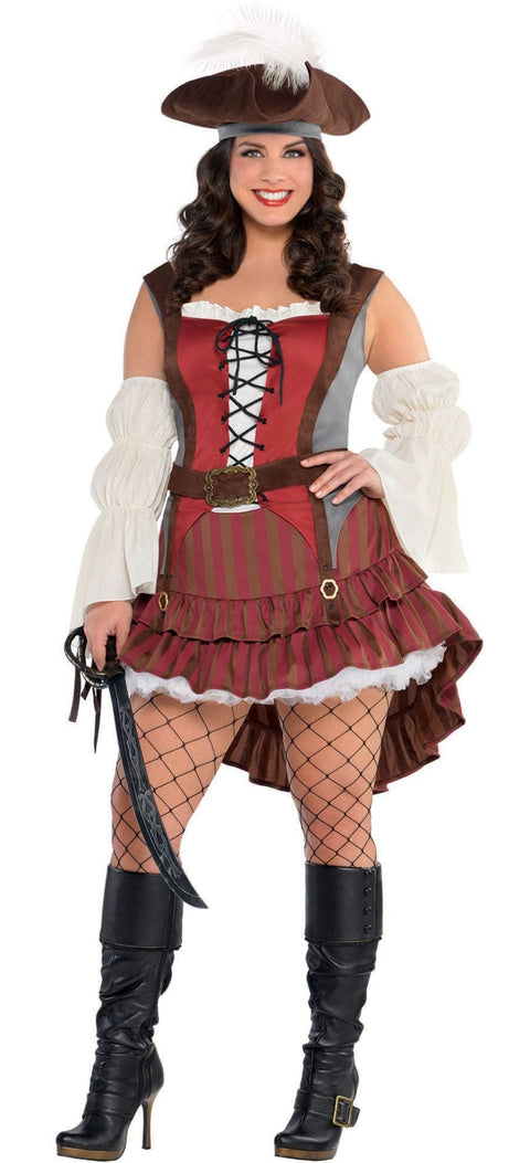Costume pirate naufragé - Femme
