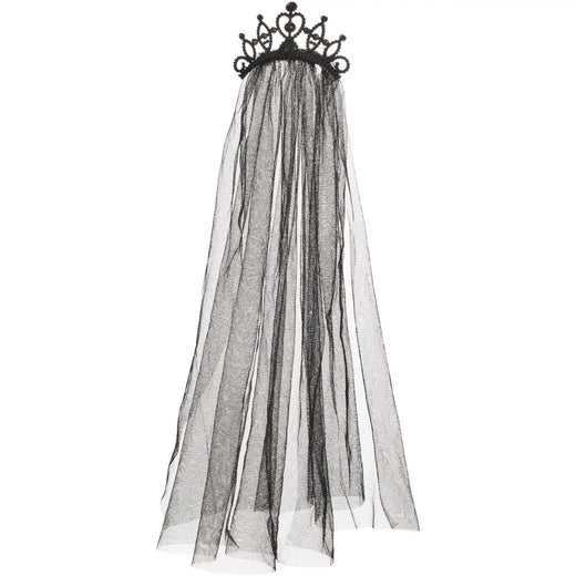 Diadème avec voile noir