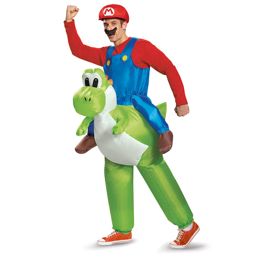 Costume gonflable Mario et Yoshi - Super Mario - Adulte