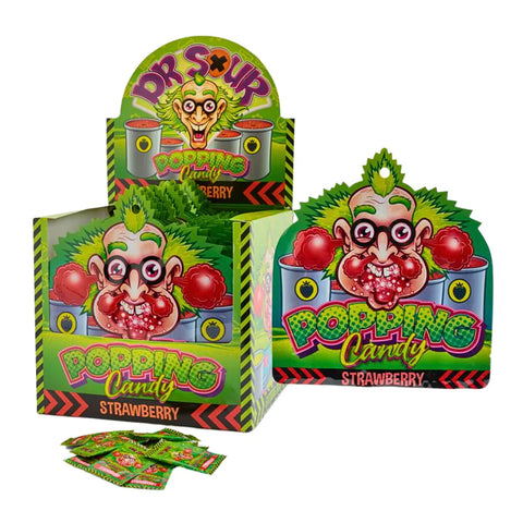 Dr. Sour - Popping Candy Strawberry