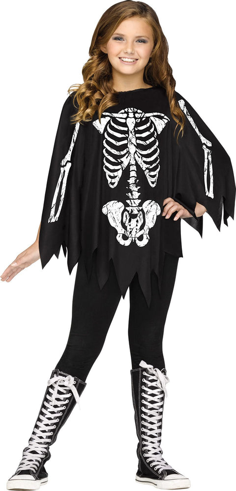 Skeleton Poncho - Child