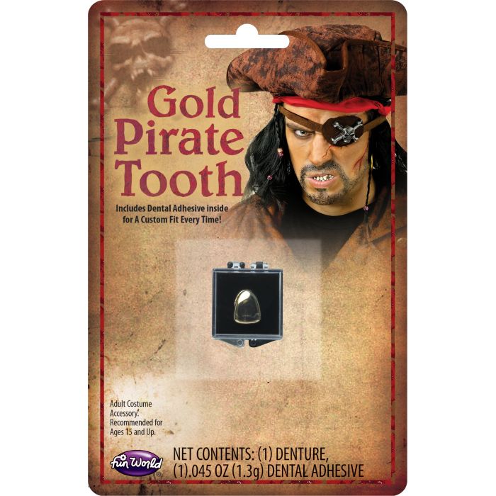 Dent de pirate en or
