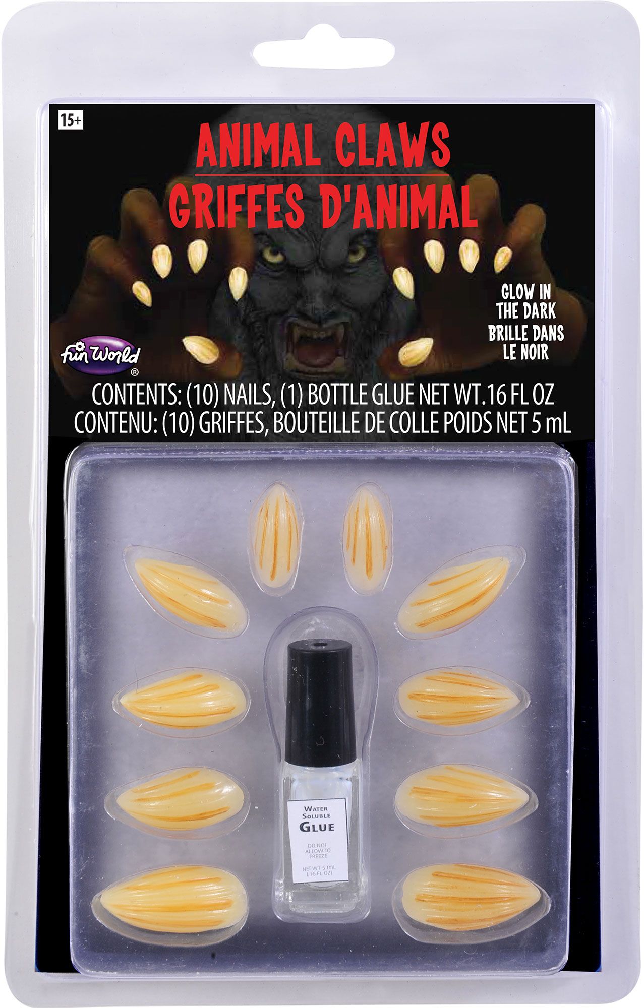 Griffes animaux - Glow in the dark