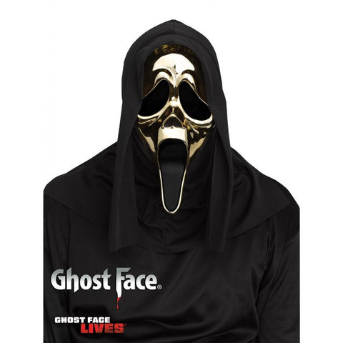 Ghostface Mask - Chrome Gold