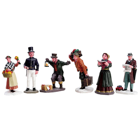 Villager figurines, set of 6 - Village Lemax