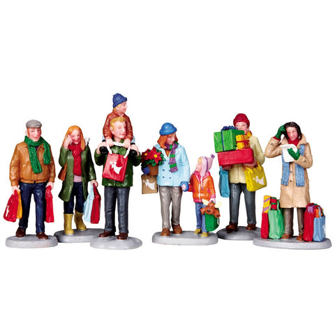 Holiday Shopping, Set of 6 - Village Lemax