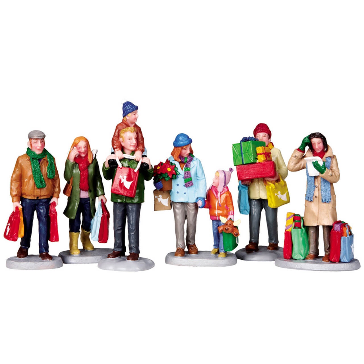 Holiday Shopping, Set of 6 - Lemax Village