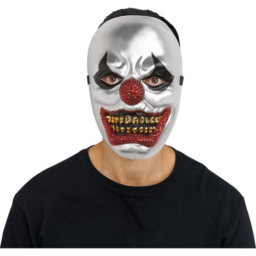 Masque de clown avec bling bling