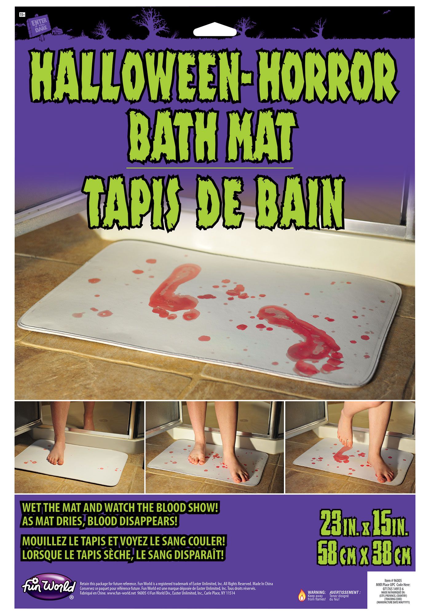 Tapis ensanglanté (15"X23")