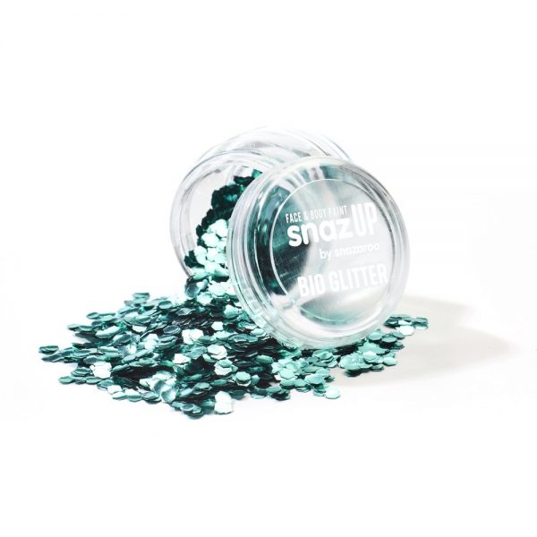 Paillettes (gros) bio Snazaroo - Bleu océan
