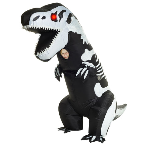 Black and White Inflatable T-Rex - Child