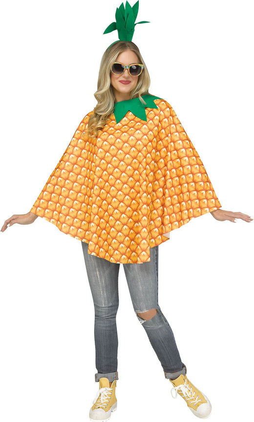 Pineapple poncho for adults