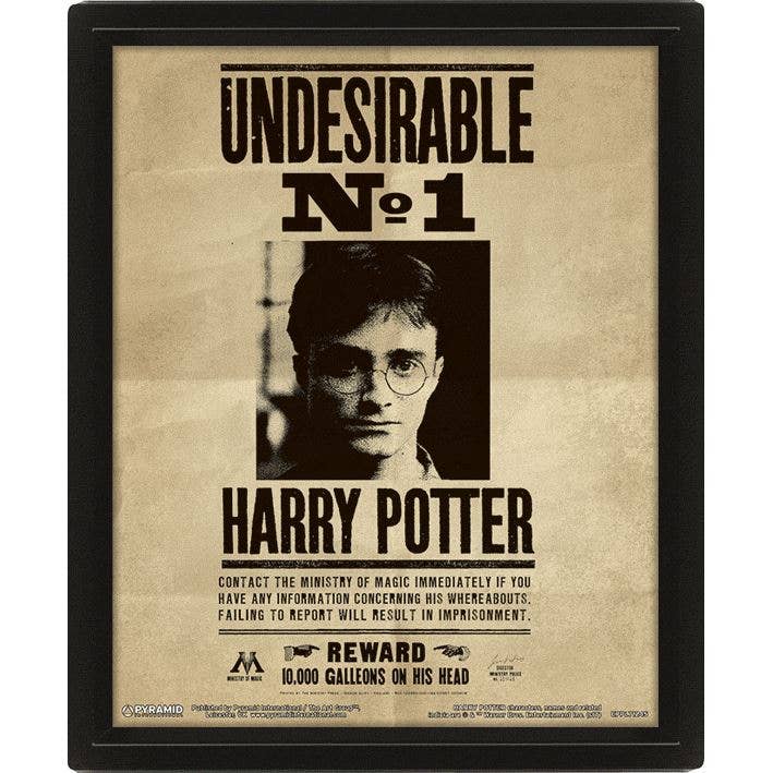 Harry Potter (Harry & Sirius) lenticulaire 3D: Poster 3D 10X8 en vrac