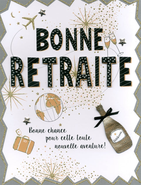 Bonne retraite - Grande carte de souhaits - Incognito