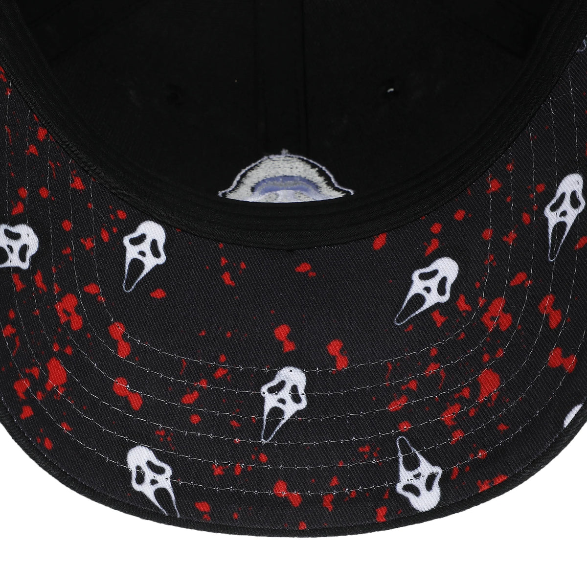 Casquette noire Ghost Face brodée pour homme