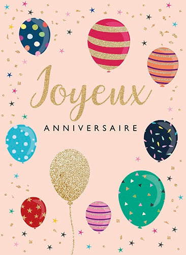 Joyeux anniversaire - Grande carte de souhaits - Incognito