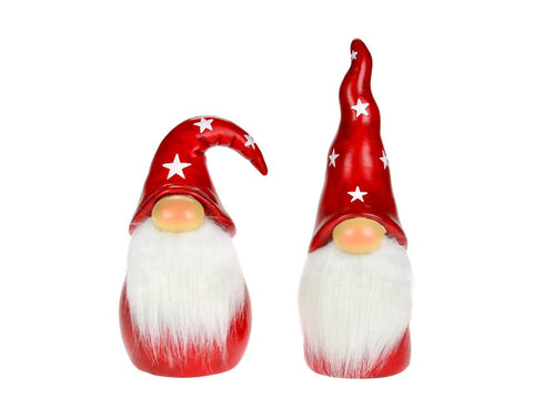 2/A 8" SANTA HEAD W/RED HAT/WHT STAR