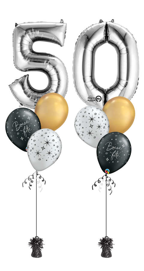 Balloon Bouquet - Age - Silver