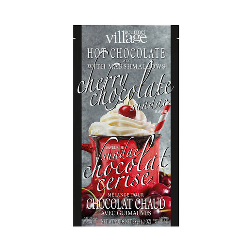 Hot chocolate sundae chocolate cherry