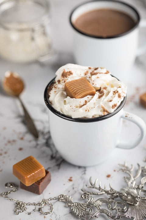 Chocolat chaud - Caramel salé blanc