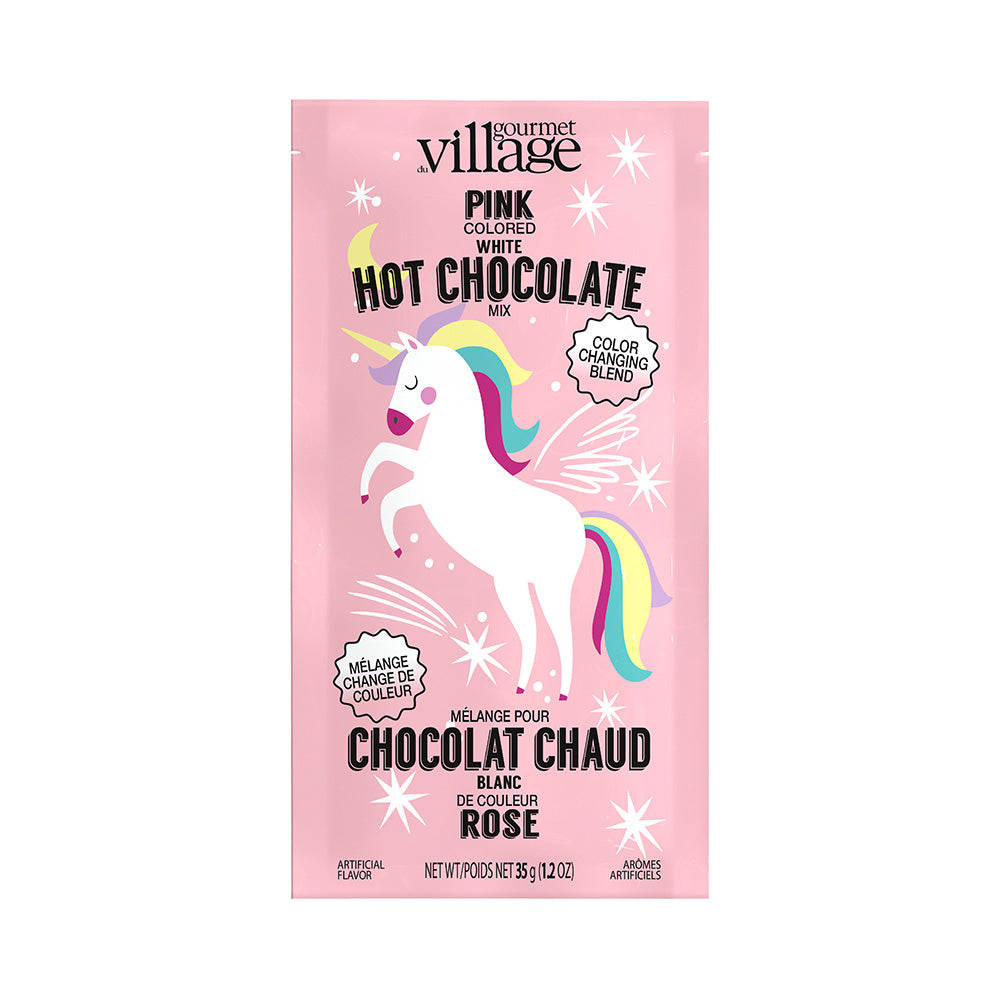 Chocolat chaud rose licorne