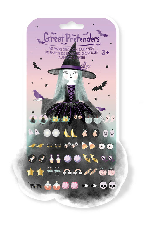 Natasha la sorcière corbeau, boucles d’oreilles autocollantes (30 paires)