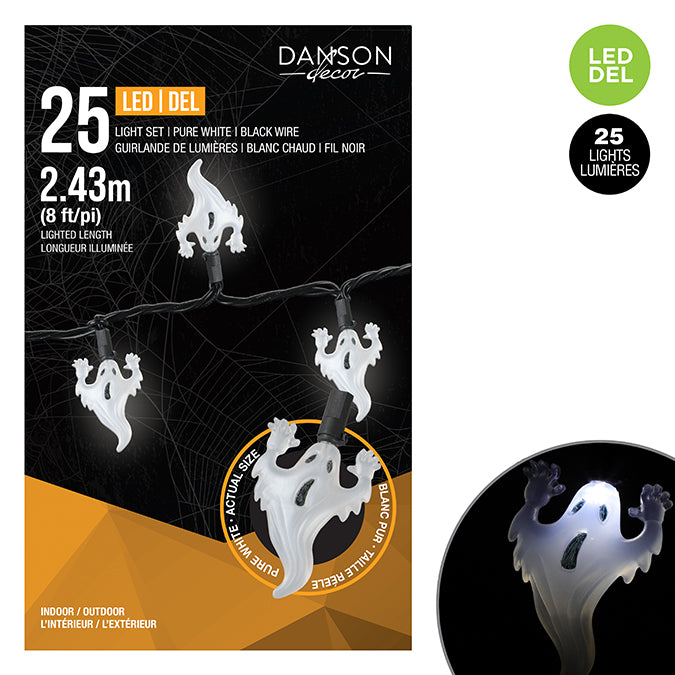 Jeu de lumières fantôme LED - Blanc froid