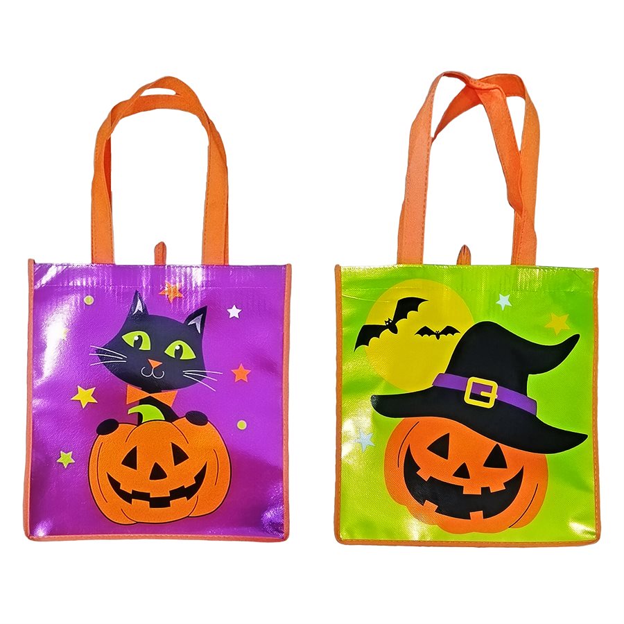 Sac à bonbons Halloween à effet métallique