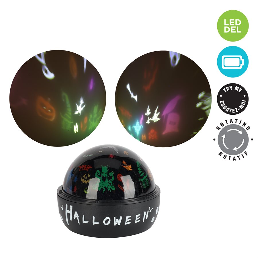 Projecteur de table Halloween scène colorée