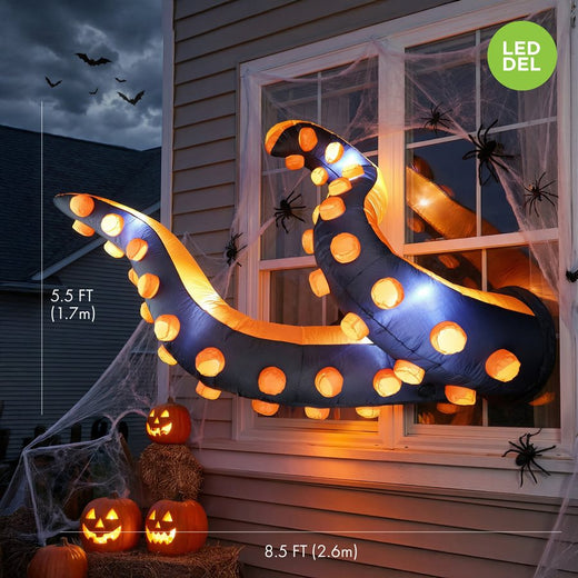 Tentacules de pieuvre gonflables lumineuses à DEL